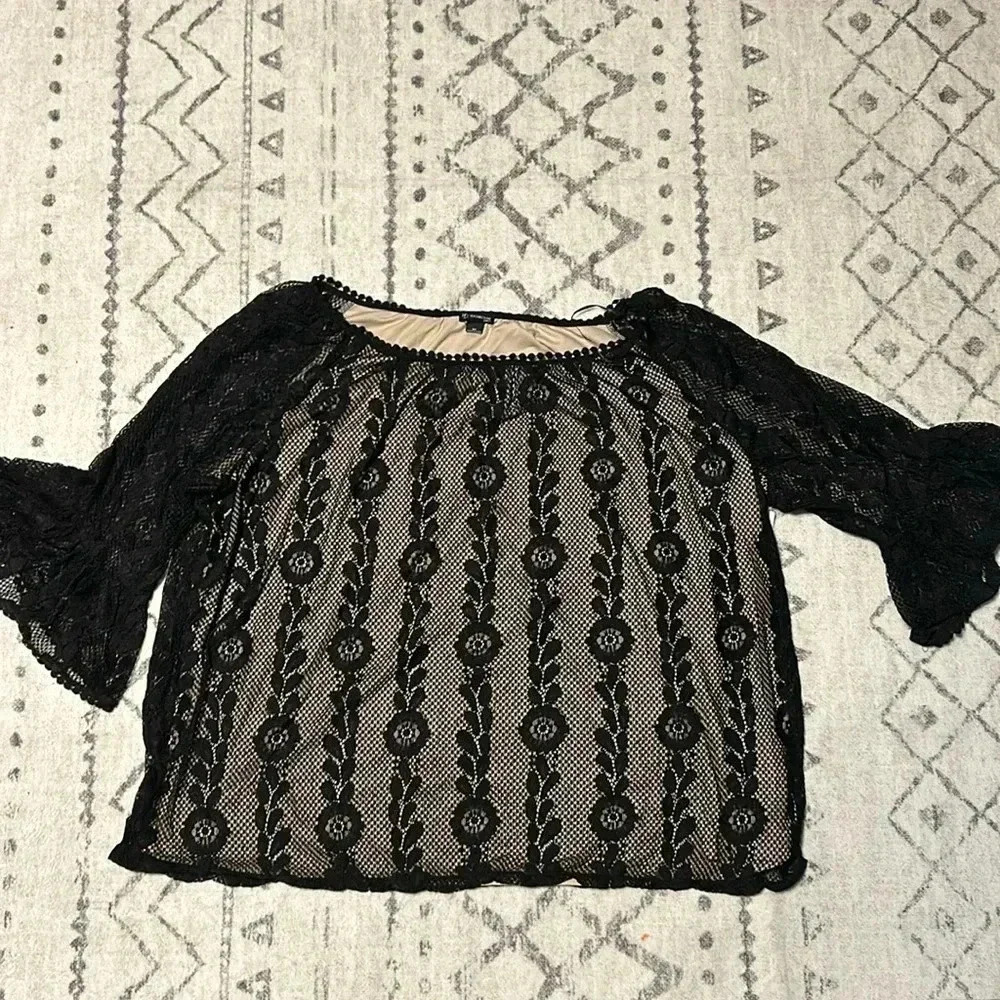 New Direction Blouse Lace W/ Tank Lining NWT Size 2X